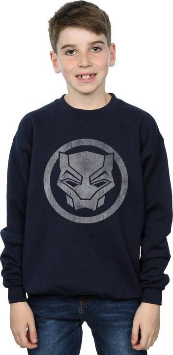 Actual product image Boys Black Panther Distressed Icon Sweatshirt (128)