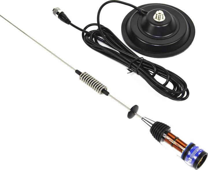 Produktbild PNI Paket President Richard ASC 10M CB-Funkgerät + ML70 CB-Antenne, Länge 70 cm, 26–30 MHz, 200 W