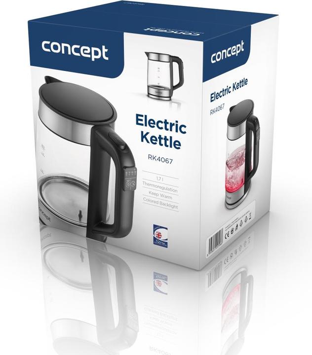 Actual product image Concept Czajnik Czajnik elektryczny szklany z regulacjš temperatury 1,7l RK4067 (1.70 l)