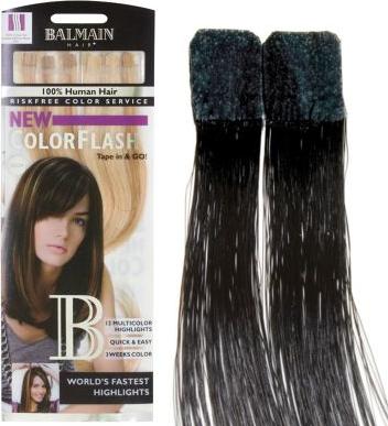 Balmain CF 25 cm dark espresso Color Flash human hair (Dark expresso, 25 cm)