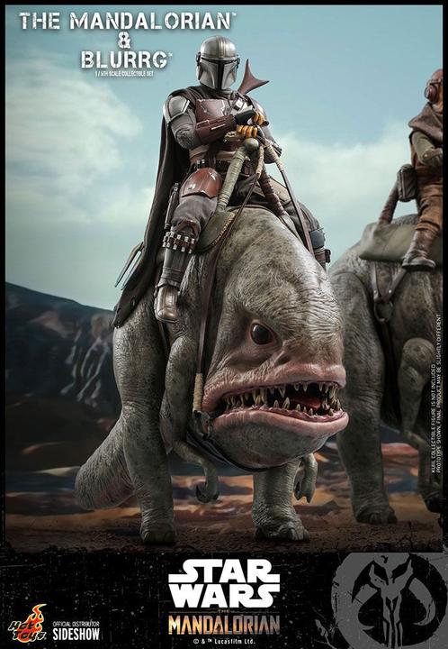 Produktbild Hot Toys Star Wars The Mandalorian Actionfiguren Doppelpack 1/6 The Mandalorian & Blurrg 37 cm
