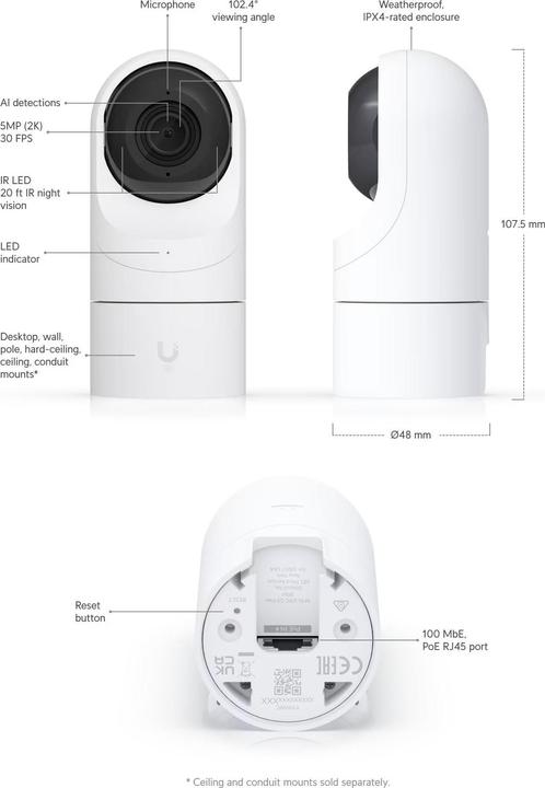 Actual product image Ubiquiti G5 Flex (2688 x 1512 Pixels)