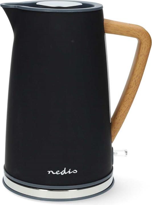 Produktbild Nedis Wasserkocher | 1.7 l | Soft-Touch | Schwarz | Um 360 Grad drehbar | Verdecktes Heizelement | S (1.70 l)
