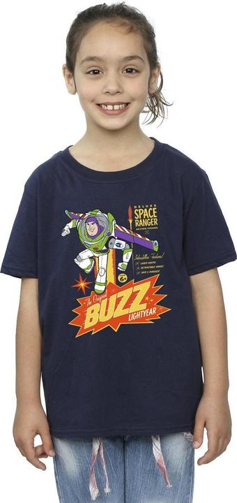 Actual product image Disney Girls Toy Story Buzz Lightyear Space Cotton T-Shirt (116)