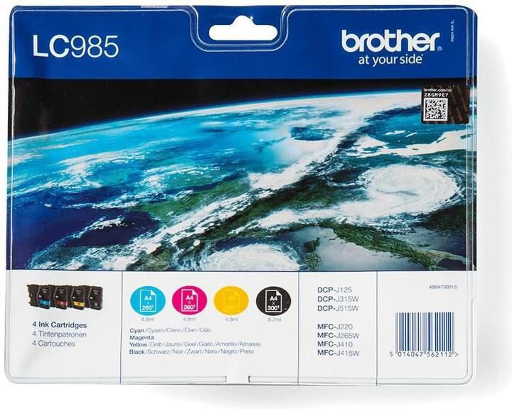Produktbild Brother LC-985VALBP Value Pack (M, C, BK, Y)
