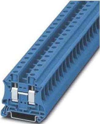 Actual product image Phoenix Contact 10mm screw terminal block, 20to6awg,blue