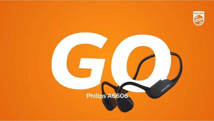 Actual product image Philips Bone Conduction Bluetooth (No noise cancelling, 9 h, Wireless)
