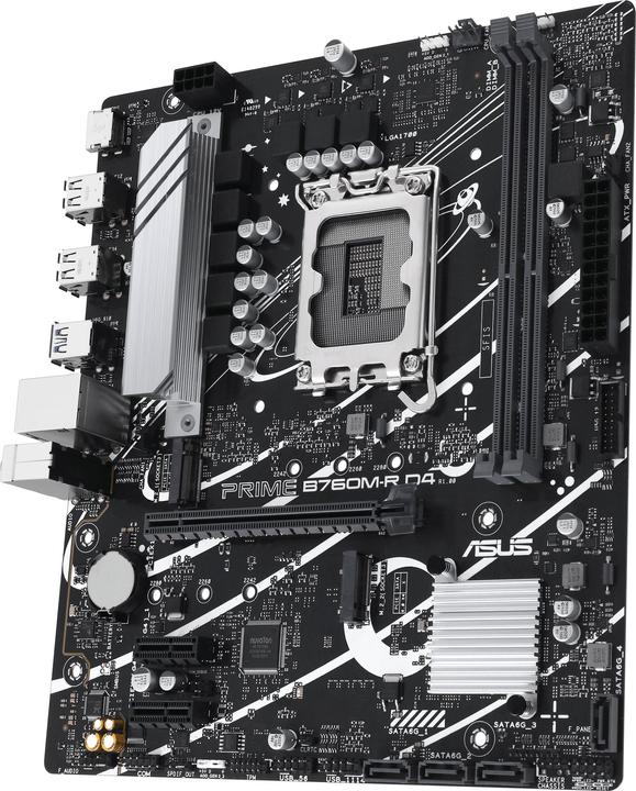 Image du produit ASUS MB PRO B760M-R D4 (LGA 1700, Intel B760, mATX)