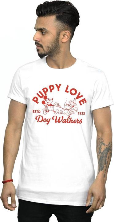 Actual product image Disney Mens Mickey Mouse Puppy Love T-Shirt (4XL)