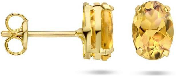 Marie Oorknoppen Citrien 1.44ct - Goud (14K Gelbgold)