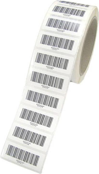 HT Instruments Barcodeetiketten lfd. Nr. 1001 2000 Barcode Etiketten 1000 Stück auf Rolle von bis 1 St.