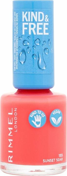 Image du produit Rimmel London RIMMEL Kind &amp  Free Clean Nail Polish lakier do paznokci 155 Sunset Soar 8ml (155 Sunset Soar, Vernis couleur)