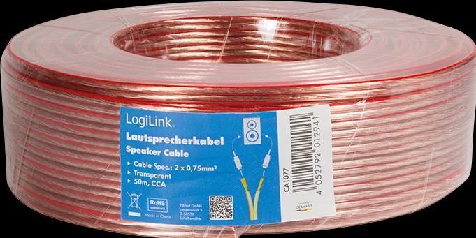 Image du produit LogiLink CA Câble de haut-parleur (50 m, 0.75 mm²² mm)