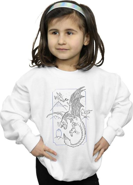 Immagine prodotto Dragon Line Art Felpa Ragazze (140, 146)