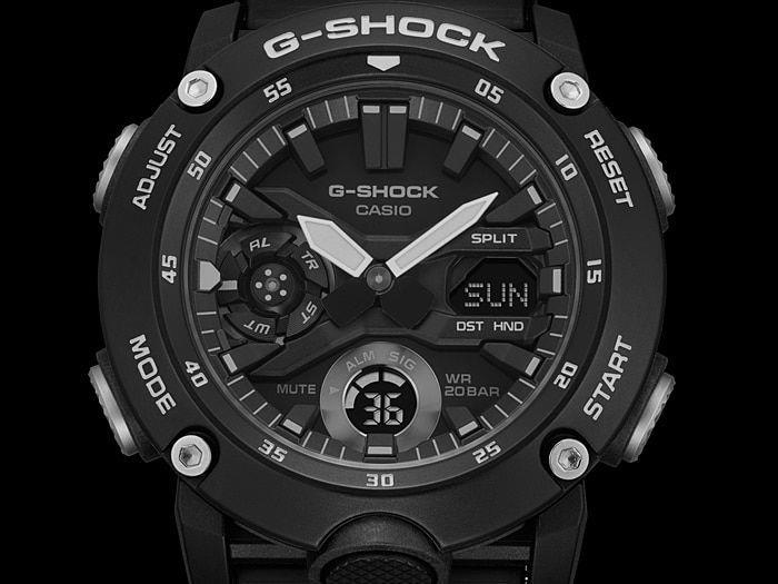 Image du produit G-Shock GA-2000S-1AER (Chronographe, 51.20 mm)