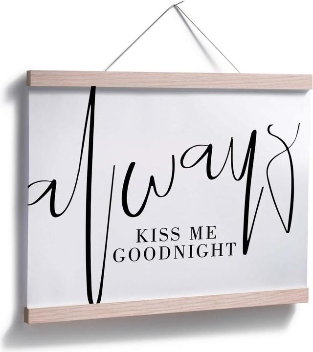 Image du produit Trenddeko Embrasse-moi toujours pour me dire bonne nuit (50 x 40 cm)
