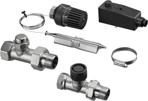 Oventrop OV Fussboden-Regel-Set Set 2-120 m2, mit Bypassventil