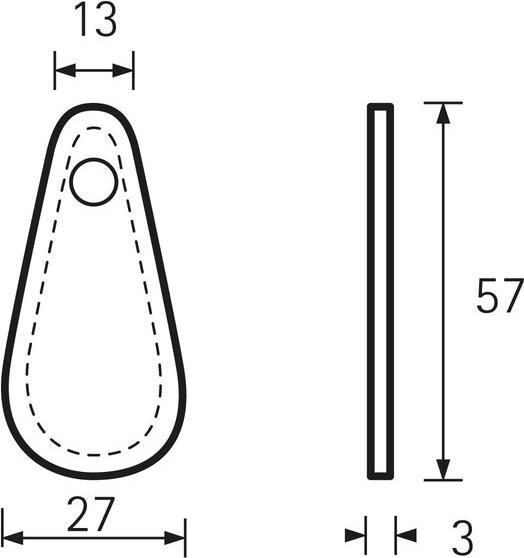 Image du produit Hettich Knopf Galati Leder schwarz