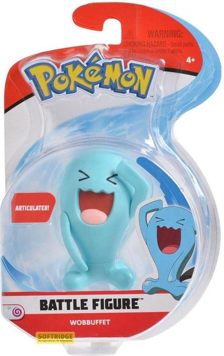Actual product image Jazwares Pokémon Battle Figure Pack Mini Figure Wobbuffet 5 cm