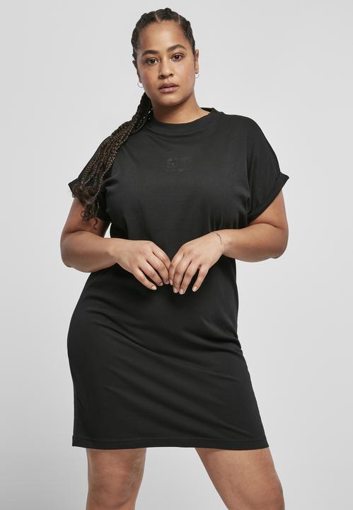 Actual product image Urban Classics Ladies Cut On Sleeve Printed Tee Dress (XL)