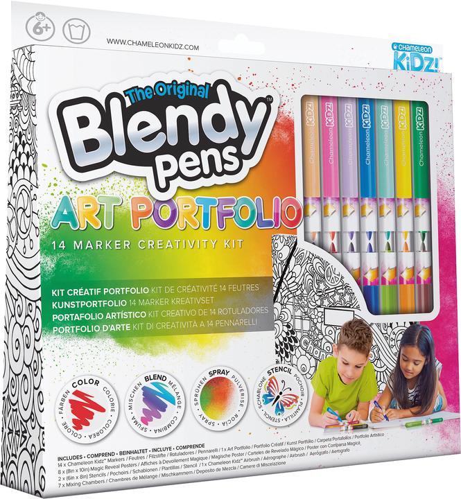 Immagine prodotto Chameleon Portafoglio d'arte dell'aerografo Set 14 penne (Multicolore, 14 x)
