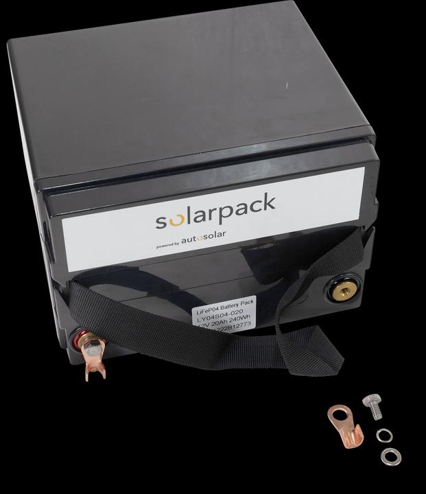 Image du produit Autosolar Lithium-Batterie 20 Ah mit App (entspricht 40Ah) - LiFePo4-Solarbatterie (12.80 V, 20 Ah)