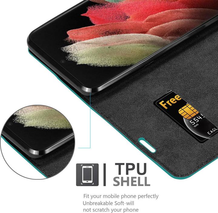 Productafbeelding Cadorabo Boek Onzichtbare Magneethoes (Samsung Galaxy S21 Ultra)
