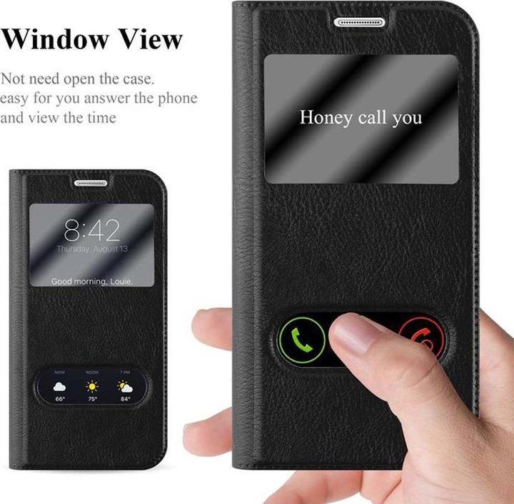 Produktbild Cadorabo Book mit View Doppelfenster Cover (Samsung Galaxy S6 Edge+)
