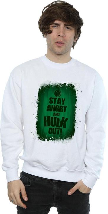 Actual product image Mens Hulk Stay Angry Sweatshirt (M)