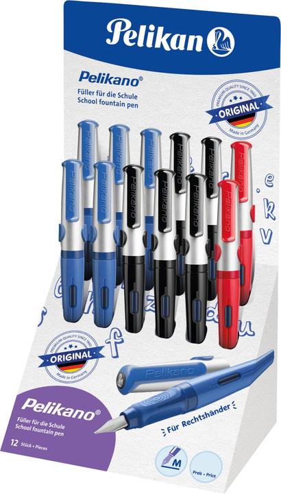 Actual product image Pelikan o Original right-handed fountain pen M (Assorted colours, 12 x)