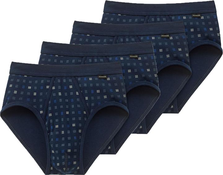 Schiesser Sport 4er Pack Essentials Feinripp (L, 4er Pack)