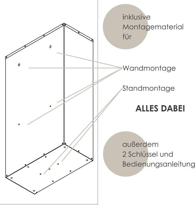 Produktbild Mocavi Paketkasten PBox 56 anthrazit Sicherheitseinwurf Ral 7016