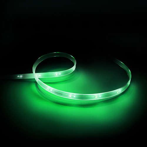 Actual product image Philips Hue Lightstrip Plus (RGBW, 200 cm, Indoor)