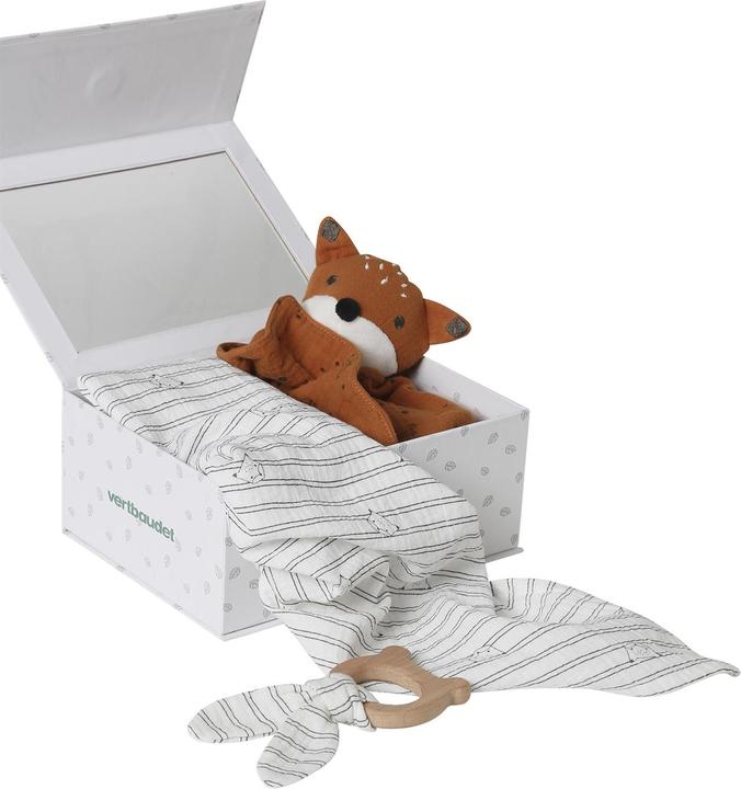 Immagine prodotto Vertbaudet Set regalo per bebè: fasce, telo per le coccole e giocattolo da afferrare con confezione regalo