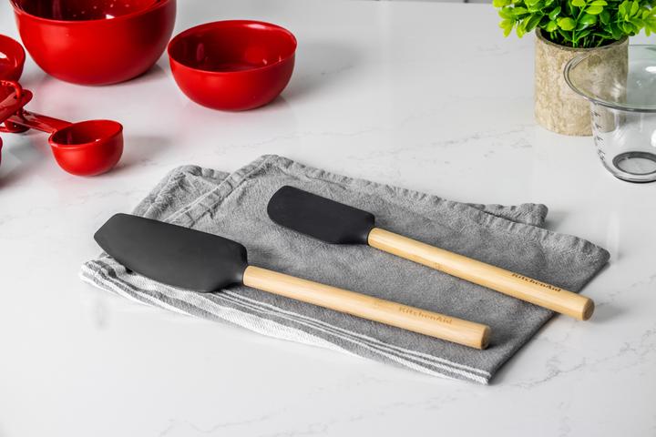 Actual product image KitchenAid Universal Bamboo Handle Mixer Spatula with Heat Resistant and Flexible Silicone Head