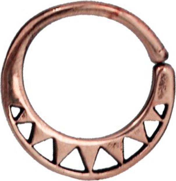 Image du produit Star Piercing Micro Piercing Ring rosegold acht dreiecke (Bronze, sans laiton)
