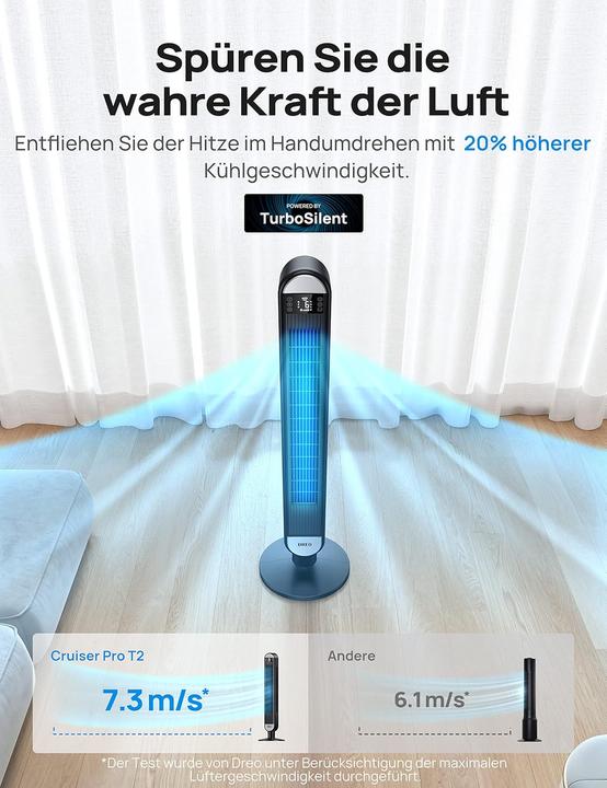Image du produit Dreo Smarter Turmventilator - Cruiser Pro T2S (48 dB)