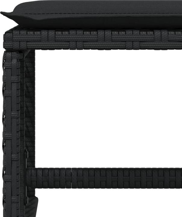 Produktbild VidaXL Gartenmöbel Essgruppe Gartengarnitur Sitzgruppe 17tlg Schwarz Poly Rattan (330 cm)