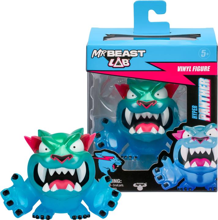 Actual product image Moose Mr Beast Vinyl Figure Camo Panther 9 cm