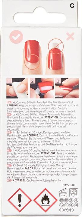 Actual product image KISS Nails - imPress Believe (Nail lutensil, Red)