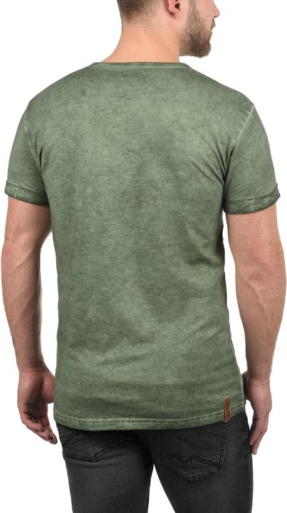 Immagine prodotto Solid Tihn T-Shirt A Maniche Corte Maglietta Da Uomo Con Collo Grandad In Cotone 100% (3XL)