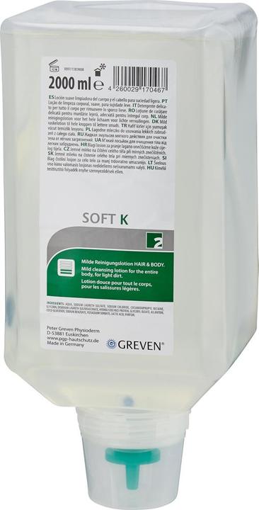 Immagine prodotto PGP GREVEN® SOFT lozione detergente per tutto il corpo 2 l bottiglia Vario (2000 ml)