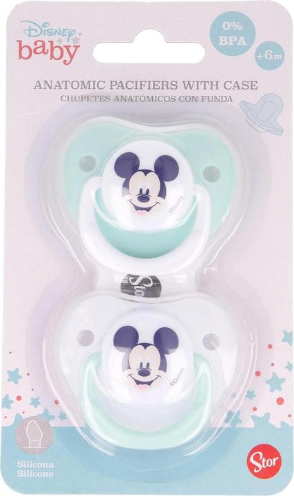 Produktbild Stor Nuggi Mickey Mouse 6+ Mt. (2 x, 6 - 16 Monate)