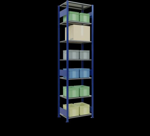 Actual product image Schulte Lagertechnik MULTIplus150 basic racking system with length ledgers