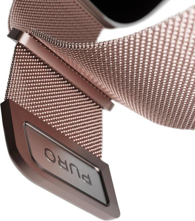 Produktbild Puro Milanese Magnetic Band - Pasek ze stali nierdzewnej do Apple Watch 38/40/41 mm (różowe złoto) (38 mm, 40 mm, 41 mm, Edelstahl, Apple Watch Series 1, Apple Watch Series 2, Apple Watch Series 3, Apple Watch Series 4, Apple Watch Series 5, Apple Watch Series 6, Apple Watch Series 7, Apple Watch Series 8, Apple Watch Series 9, Apple Watch SE)