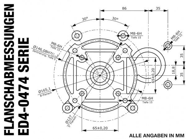 Produktbild Rotek - Dieselmotor 1-Zylinder 4-Takt 474ccm ED4-0474-5HE-FG1C, luftgekühlt