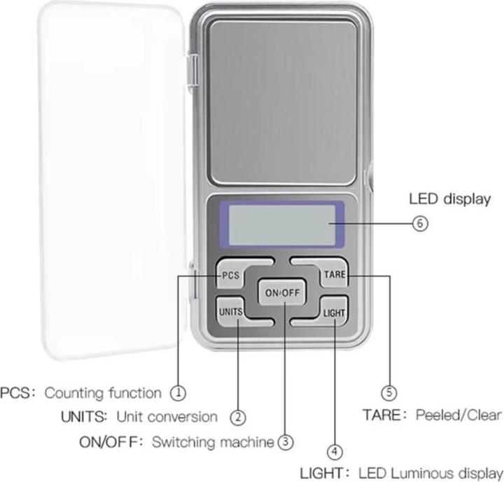 Image du produit Purecrea Digitale Feinwaage MH-500 0.01g-500g