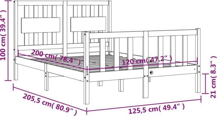 Actual product image VidaXL Solène (120 x 200 cm)