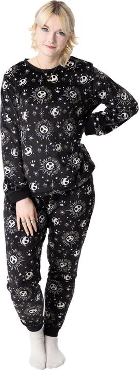 Actual product image The Nightmare Before Christmas Womens/Ladies Star Fleece Long Pyjama Set (M)