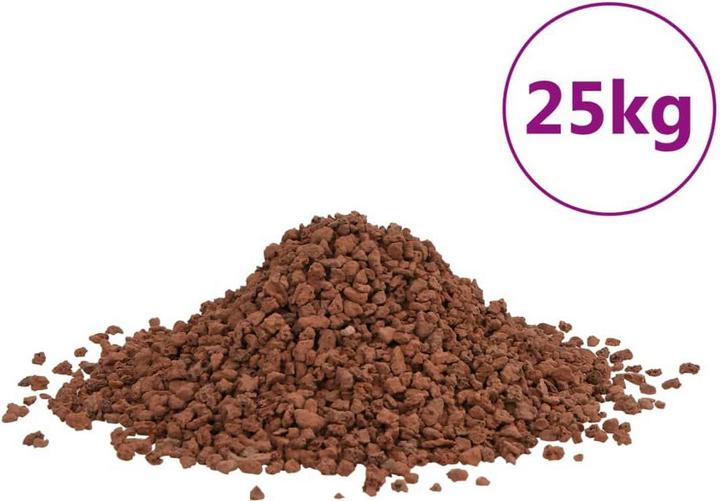 Image du produit VidaXL Granulés de lave 25 kg rouge 5-8 mm,Couleur : rouge,Matériau (Décoration, autres éléments)
